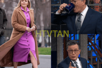 What began as a playful interview spiraled into chaos when Karoline Leavitt flipped the script—literally. As Stephen Colbert tossed out his usual zingers, Leavitt came armed with facts, fire, and zero tolerance for media spin. The tension spiked when she called out Colbert’s selective outrage and double standards. Gasps echoed across the studio. Audience laughter faded. Producers scrambled. And in a move rarely seen, the segment was cut short. It wasn’t just a clash—it was a cultural detonation. This wasn’t just TV. It was a warning shot in America’s media war.