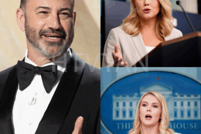 SHOCKING LIVE TV MOMENT: JIMMY KIMMEL INSULTS KAROLINE LEAVITT—HER SAVAGE COMEBACK LEAVES HIM SPEECHLESS AND THE AUDIENCE STUNNED!