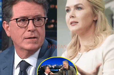 “Stephen Colbert’s Smirk Wiped Off His Face by Karoline Leavitt’s Ice-Cold Comeback – ‘Now Let’s Talk About What You’ve Been Avoiding’”