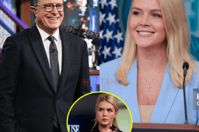 “Stephen Colbert Mocked Karoline Leavitt—But Her Savage Comeback Left Him Speechless on Live TV!”