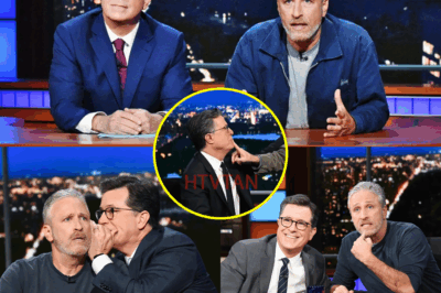 “‘Puppets,’ Jon Stewart SLAMS CBS Executives for Canceling Stephen Colbert’s Show to Please a Fool — What Went Down?” Jon Stewart didn’t hold back in a fiery tirade against CBS executives, calling them “puppets” for canceling The Late Show with Stephen Colbert in order to appease a “fool.” The bold accusation has sent shockwaves through the media world, with many wondering what really led to this dramatic move. As Stewart prepares to uncover the truth, all eyes are on CBS and their controversial decision that’s now sparking a larger debate on power, control, and the future of late-night television. What exactly happened behind the scenes? The full story is unfolding now.