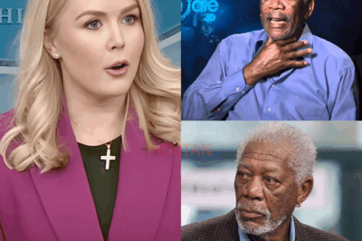 “LOOK ME IN THE EYE, KAROLINE.” — Morgan Freeman Humiliates Karoline Leavitt in Televised Showdown That Shakes America to Its Core