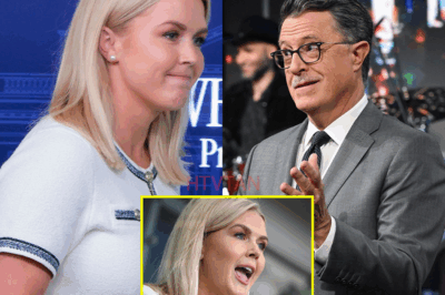 “Karoline Leavitt Shocks Live Audience, Yells ‘You’re a Joke!’ at Stephen Colbert – Late Show Canceled in Explosive Fallout!”