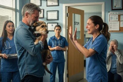 The dog hugged its owner one last time before being put to sleep – and suddenly the veterinarian shouted: “Stop!” – what occured next made everyone in the clinic cry
