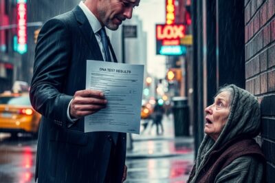 Millionaire stop in front of beggar and Says you’re my Mom . When the DNA results show up she became SPEECHLESS…