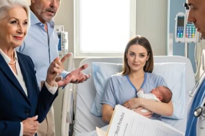 My mother-in-law suddenly declared, “This baby isn’t truly from our family.” The room fell silent. My husband looked shocked. I just smiled. That’s when the doctor came in with the results and said, “There’s something you must know.”