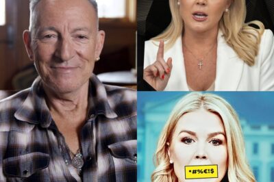 The world-famous confrontation between two of the biggest fandons—Karoline Leavitt got straight to Bruce Springsteen’s face about his biggest regret