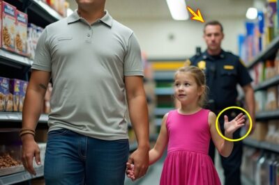 Little girl’s secret rescue signal in supermarket — cop saw it and immediately followed her. His hair stood on end after seeing it..….