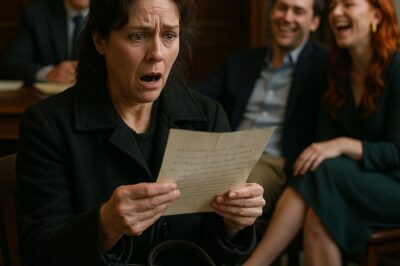 Betrayed Wife Stunned at Will Reading as Husband and Girlfriend Mock Her! Her Mother-in-Law Left Just a Mysterious Letter… She Read It and Nearly Fainted!