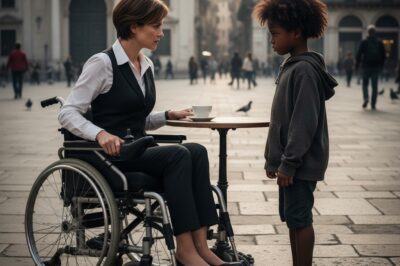 The poor black boy asked the paralyzed millionaire: “Can I cure you in exchange for that leftover food?” She smiled – and then everything changed…