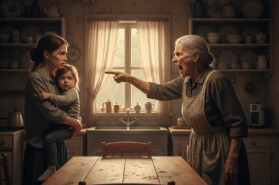 — “Take your little runt and get out of here—my son gave me this house!” shrieked the mother-in-law.