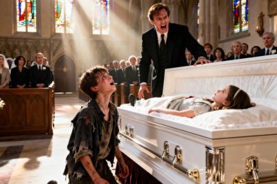 “Don’t bury her! Your daughter is still alive!” — A homeless Black boy ran toward the casket and revealed a terrifying secret that left the millionaire speechless…